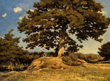バルビゾンの大樹の風景 アンリ・ジョゼフ・ハルピニー Oil Paintings